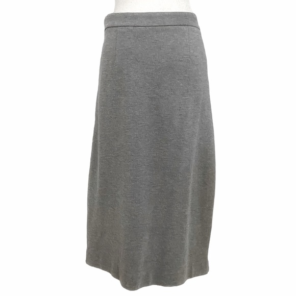 COS GREY DOUBLE ENDED SIDE ZIPPER PENCIL SKIRT - 8 - Picture 4 of 10